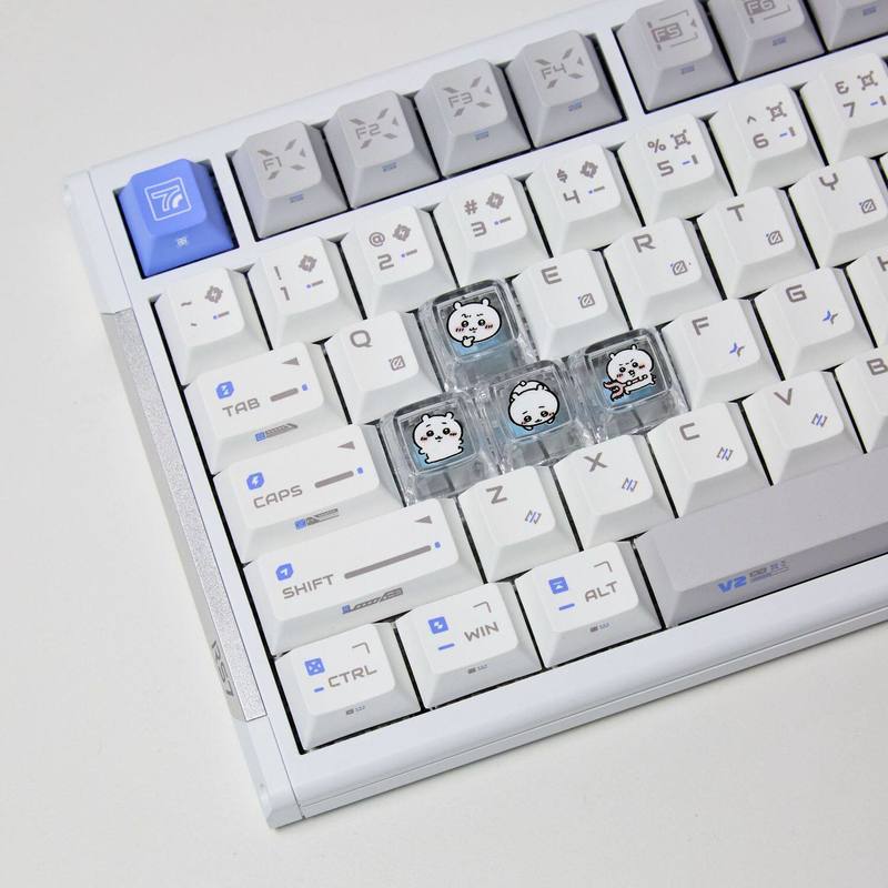 Gaming Keyboard He - Chiikawa, 4 piezas de teclas personalizadas