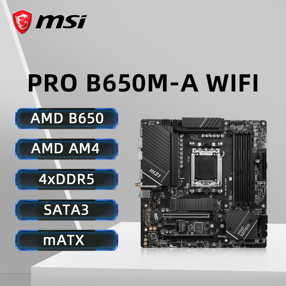 Intel Cpu Core I5 - Placa base MSI PRO B650M-A WIFI