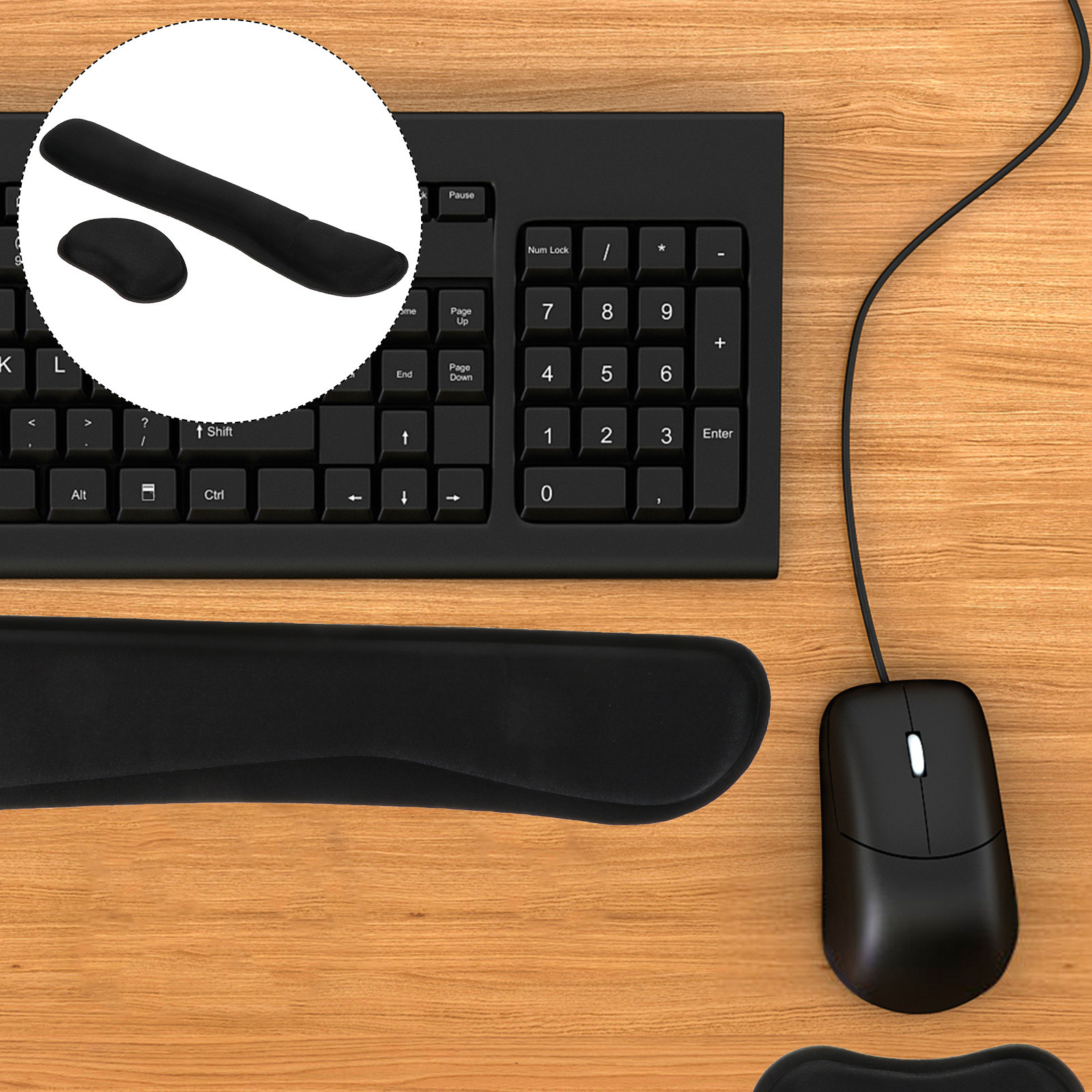 1 Juego de Reposamuñecas de Es - Gaming Keyboard Mouse Set reseña y precio