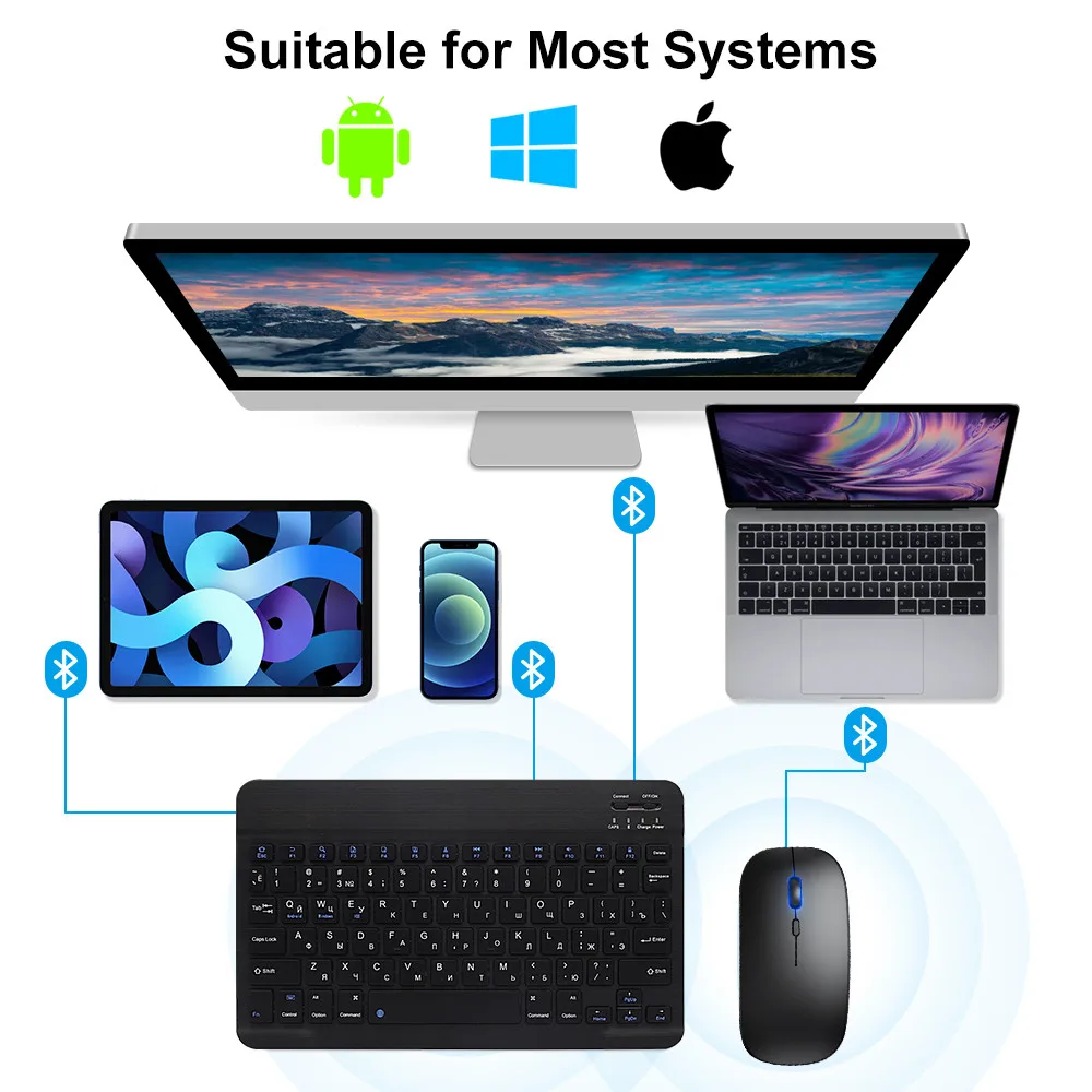 Nuevo teclado inalámbrico Blue - Gaming Keyboard Wireless reseña y precio