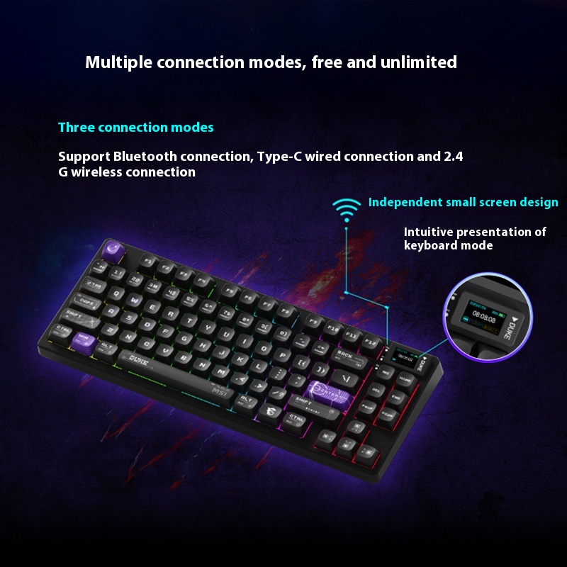 MSI FORGE GK600 W DUKE Teclado - Gaming Keyboard Mini Mechanical reseña y precio