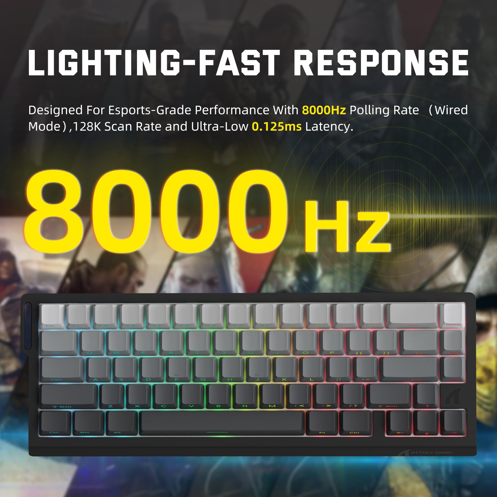 ATTACK SHARK X68 PRO X68PRO HE - Gaming Keyboard Magnetic Switches reseña y precio