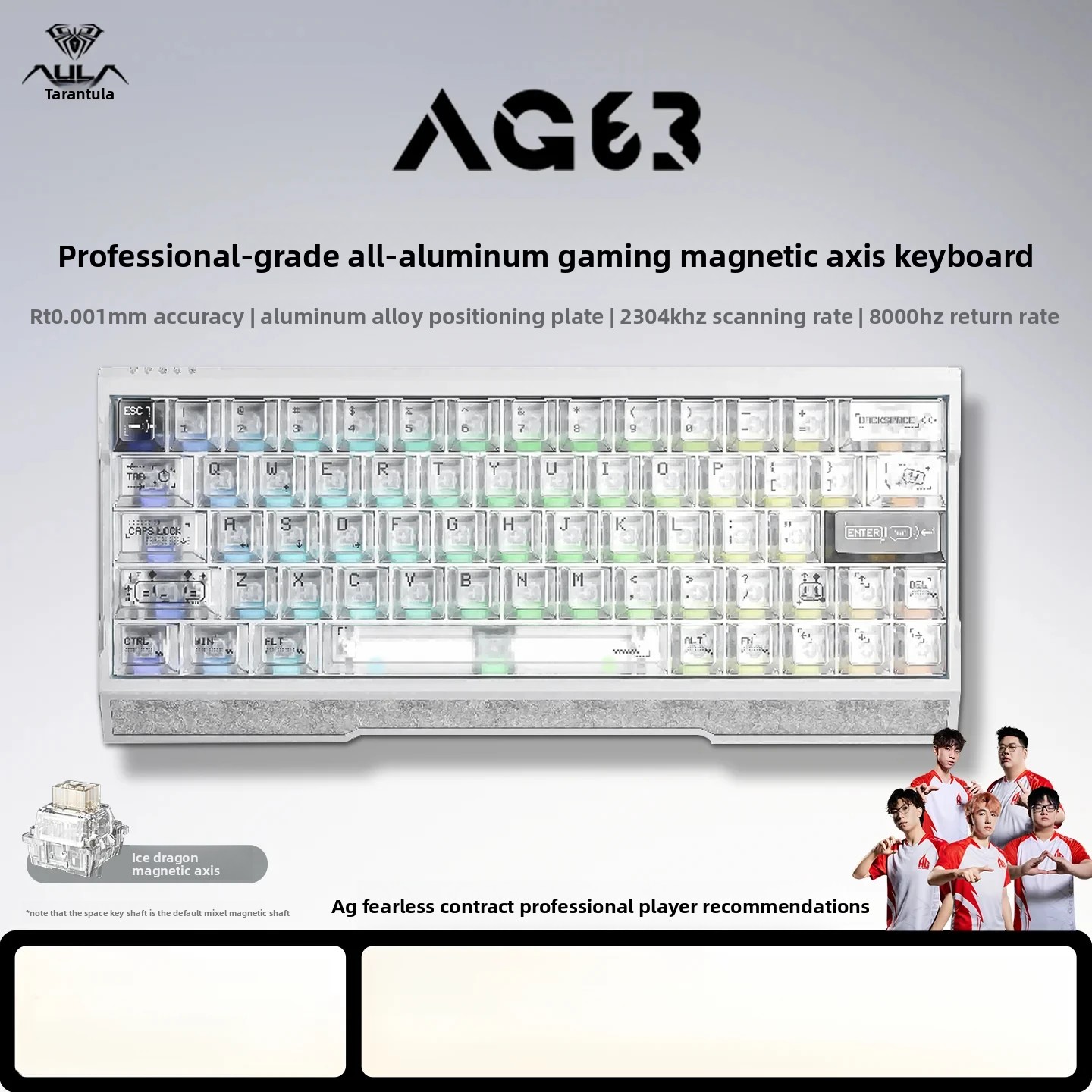 Teclado para Juegos AULA AG63  - Gaming Keyboard Hot Swappable reseña y precio