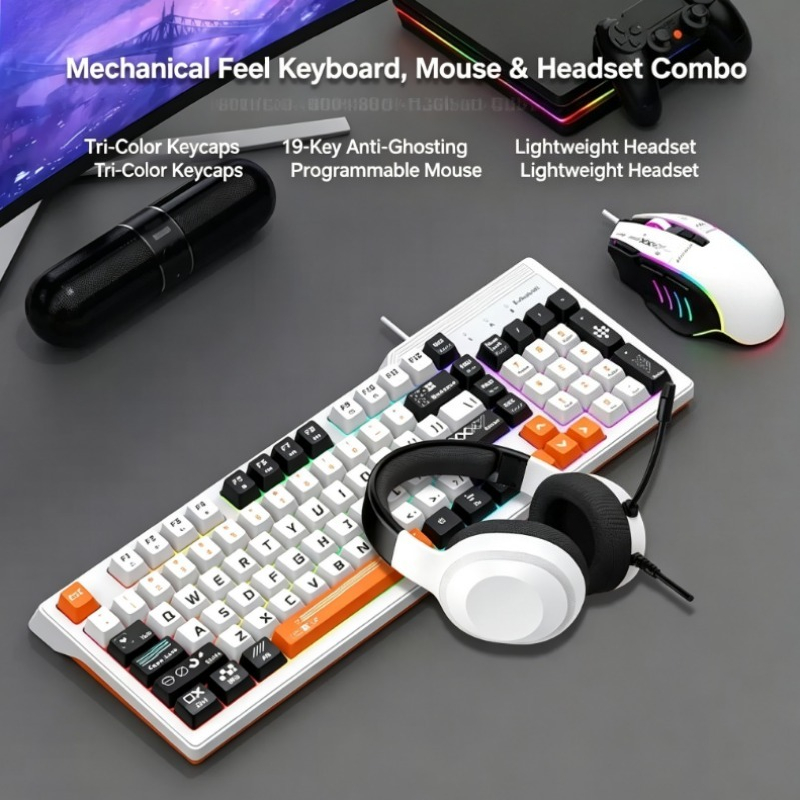 K8pro 3 en 1 Combo de Juego: T - Gaming Keyboard Mouse Set reseña y precio