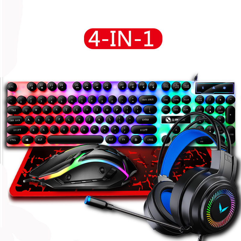 Combo de teclado y mouse para  - Gaming Keyboard Mouse And Headset Combo reseña y precio