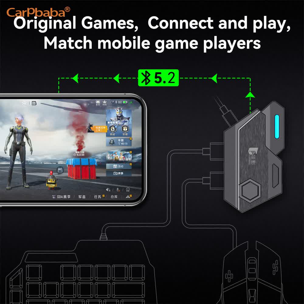 Convertidor de Teclado y Ratón - Gaming Keyboard And Mouse Converter For Mobile reseña y precio