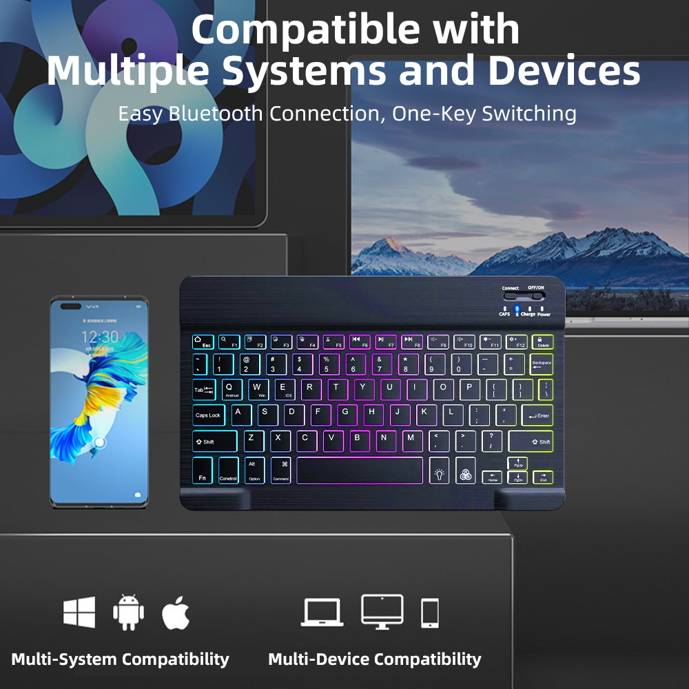 Teclado Bluetooth Retroilumina - Gaming Keyboard Type C reseña y precio