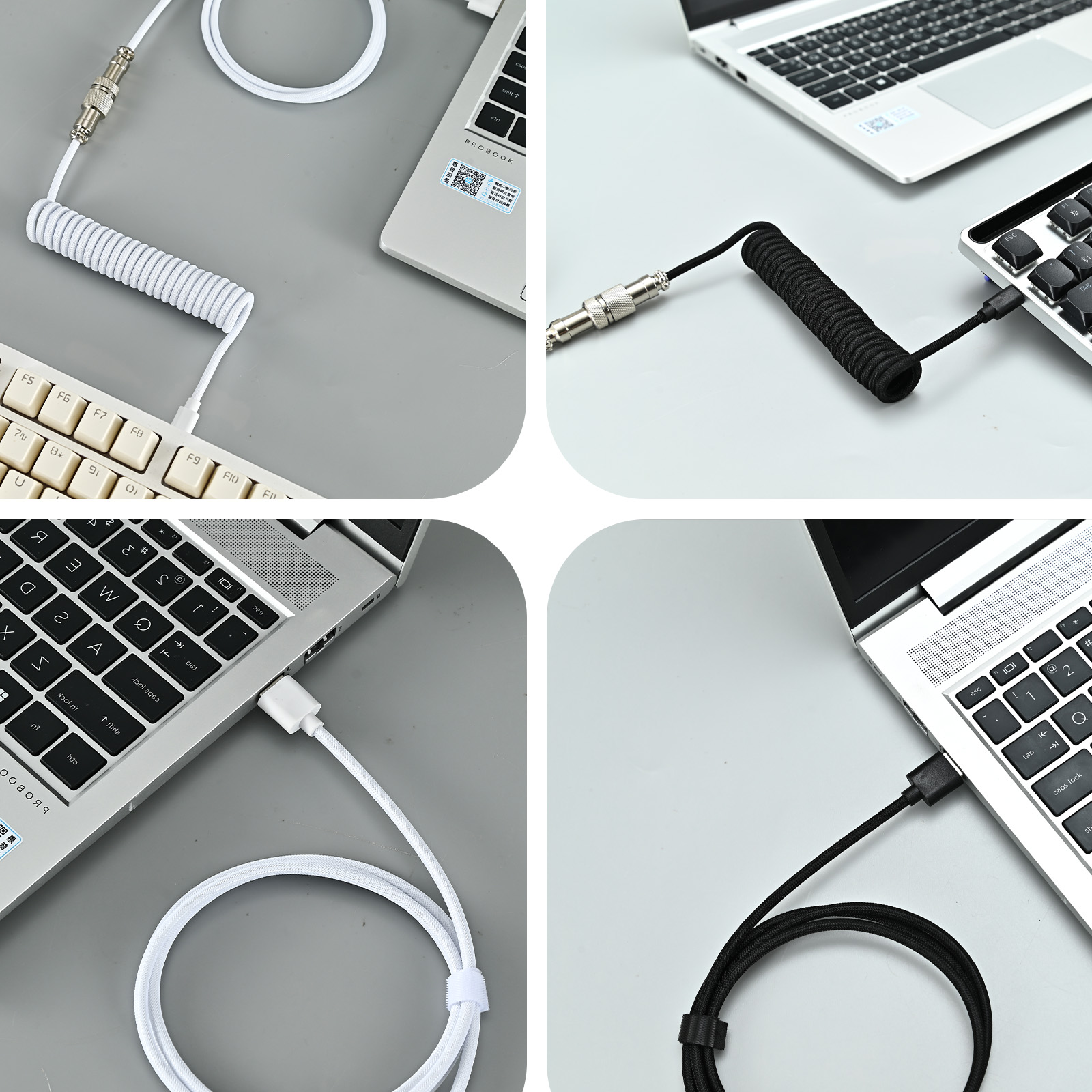 Cable Mecánico Enrollado para  - Gaming Keyboard Type C reseña y precio